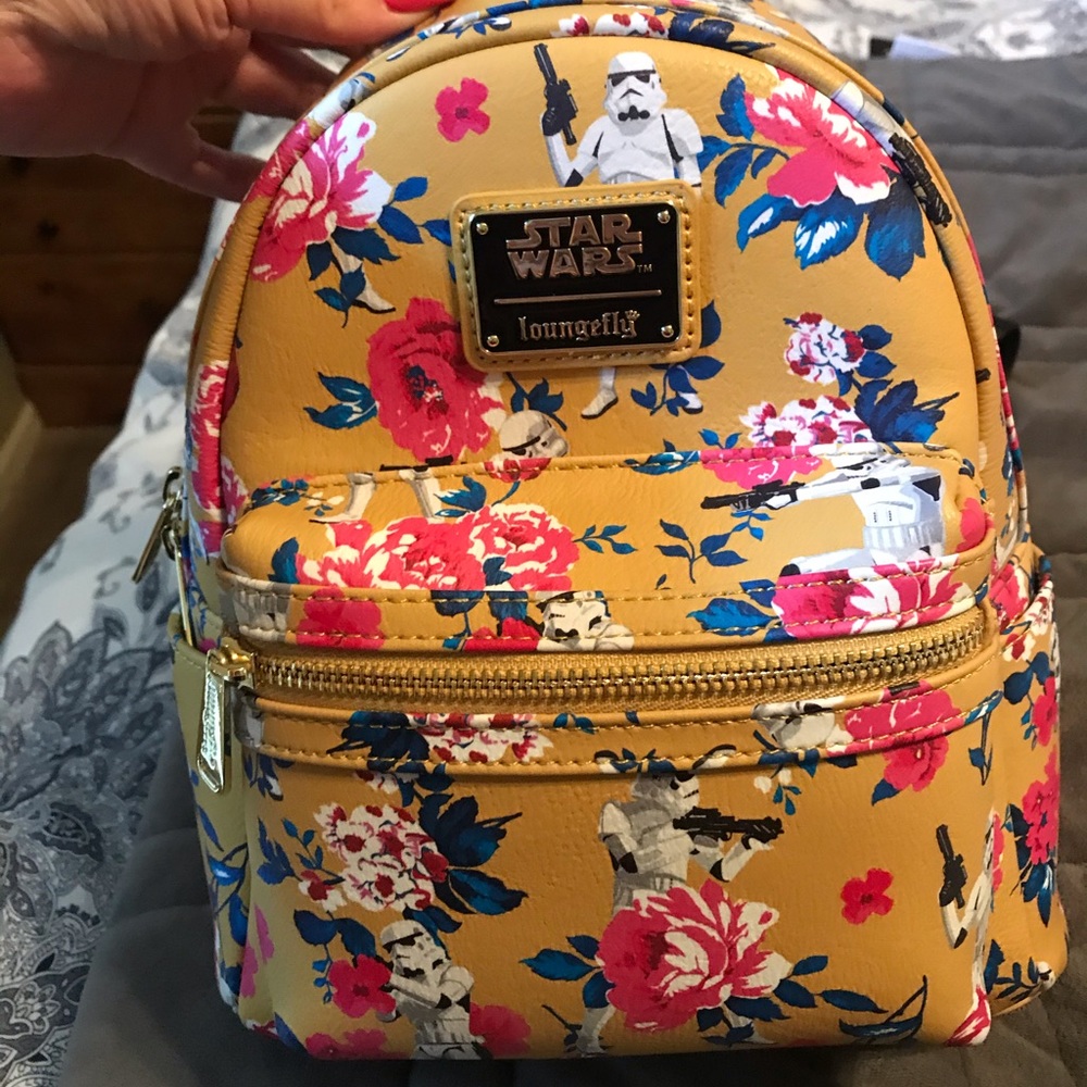 Floral stormtrooper Loungefly backpack